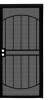 Unique Home Designs 36 in. x 80 in. Arcada Black Surface Mount Outswing Steel Security Door with Expanded Metal Screen Similar to Picture New $799
