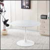 Ivy Bronx 42.1 Inch Mid-century Modern Tulip Table with Round MDF Top, Perfect for Dining and Leisure, Seats 4-6 People $599