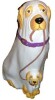 Home Accents Holiday 2.5ft. Halloween Classics LED Golden Retriever Ghost New Shelf Pull $99 - 2