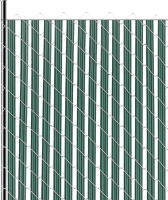 VEVOR 82 Single Slats Bottom Locking Privacy Slats, Single-Wall Vertical Bottom-Locking Slats for Chain-Link Fence, High-Density HDPE Chain Link Slats Ideally Fit 4' High Fence for Garden, Farm, Sports Field (Green) New In Box $199