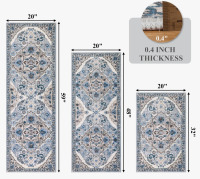 Canora Grey Machine Washable Non-Slip Kitchen Mat (3-Piece Set) New In Box $99