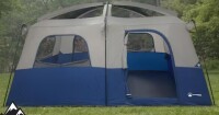 Wakeman Outdoors 10-Person Large Family Outdoor Camping Tent - with 2-Doors, Room Divider, 4 Screen Windows and Rainfly, Navy New in Box $299