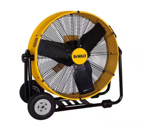 Dewalt 24 in. Heavy-Duty Drum Fan with Extra Long 12 ft. Power Cord and Stepless Speed Control New In Box $299