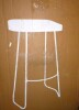 Millwood Pines Geonna Saddle Style Solid Wood Bar & Counter Stool with Footrest New In Box $299 - 2