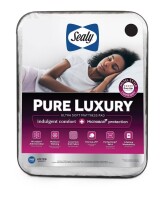 Sealy Pure Luxury Mattress Pad King: Hypoallergenic Topper, Machine Washable, Fits 18" Deep New $99