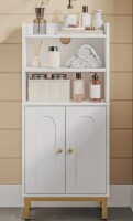 Mercer41 Bathroom Storage Cabinet, Small Floor Cabinet with 2 Door and Shelves, Toilet Paper Cabinets, Bathroom Organizer with Adjustable Shelf, for Small Spaces $199