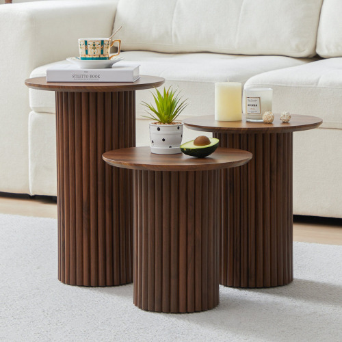 Wrought Studio&trade; 3-Piece Round Nesting Coffee Table Set $299