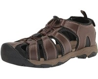 Khombu Pair of Mens Hal Fisherman Sandals Waterproof, Protective Bump Toe Adjustable Fit Mens Summer, Brown, New Size 12