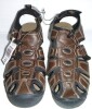 Khombu Pair of Mens Hal Fisherman Sandals Waterproof, Protective Bump Toe Adjustable Fit Mens Summer, Brown, New Size 12 - 2