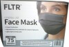 FLTR General Use Face Mask, Black, 75 count New In Box - 2