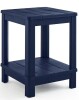 Keter Deluxe 20 in. Resin Midnight Square Patio Side Table With Storage New In Box $199