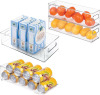Cook With Color 2-Pack 8-Compartment Snackle Box, Charcuterie and Snack Container, Divided Serving Tray with Lids and Handle, Dishwasher Safe, Blue / iDesigns 4 Piece Kitchen Bin Set for Refrigerator / Assorted New In Box - 2