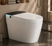 BCANHOME Smart Toilet with Tankless Bidet Wash, Auto Open Lid, 1.28 Gallons Auto Dual Flush, Heat Seat, Warm Wash/Dryer, Soft Closing $2899