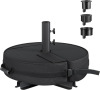 SONGMICS Patio Umbrella Base, Round Umbrella Stand, Sand Filled Weighted Bag 66 lb, for 5-10 ft Parasols, Heavy-Duty, For Poles of Different Diameters, Oudoor Beach Lawn, Black New In Box $99