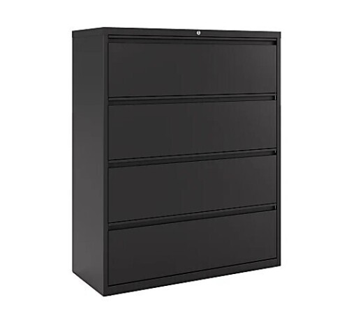 WorkPro&reg; 42"W x 18-5/8"D Lateral 4-Drawer File Cabinet, Black / WorkPro&reg; 36"W x 18-5/8"D Lateral 4-Drawer File Cabinet, Charcoal New In Box Assorted $899