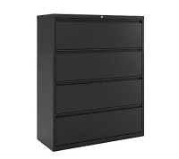 WorkPro&reg; 42"W x 18-5/8"D Lateral 4-Drawer File Cabinet, Black / WorkPro&reg; 36"W x 18-5/8"D Lateral 4-Drawer File Cabinet, Charcoal New In Box Assorted $899