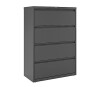 WorkPro&reg; 42"W x 18-5/8"D Lateral 4-Drawer File Cabinet, Black / WorkPro&reg; 36"W x 18-5/8"D Lateral 4-Drawer File Cabinet, Charcoal New In Box Assorted $899 - 2