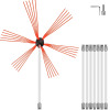 VEVOR Chimney Sweep Kit 26FT, Chimney Brush 315 Inch Chimney Brush Rod Kit 8 Rods with Nylon Flexible Rods New In Box $99