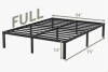 Alwyn Home Turberville 14'' Black Metal Platform Bed Frame With 11-leg-support, No Box Spring Needed, Full Size New In Box $299