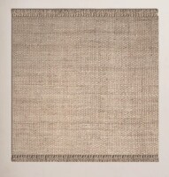 Birch Lane&trade; 9ft. Square Parkerfield Handmade Flatweave Jute/Sisal Natural Area Rug New $499