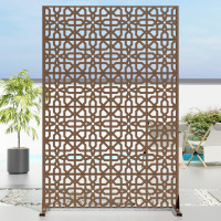 Dovelina Metal Privacy Screen Panel Pattern, 72" H x 47" W x 16" D New In Box $299