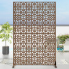 Dovelina Metal Privacy Screen Panel Pattern, 72" H x 47" W x 16" D New In Box $299