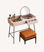 Orren Ellis Makeup Vanity, Can Also be Used as a Desk, flip-up Makeup Mirror Design, Similar to Picture New Open Box $399