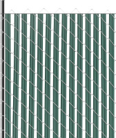 VEVOR 82 Single Slats Bottom Locking Privacy Slats, Single-Wall Vertical Bottom-Locking Slats for Chain-Link Fence, High-Density HDPE Chain Link Slats Ideally Fit 4' High Fence for Garden, Farm, Sports Field (Green) New In Box $199