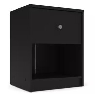 Tvilum Portland Black 1-Drawer Nightstand New In Box $199