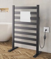 WOOOHOO 8-Bar Freestanding Towel Warmer With Touch Control, 3 Heat Levels, IPX4 Waterproof, Rustproof Aluminum New In Box $299
