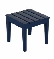WESTIN OUTDOOR Shoreside Navy Blue Square HDPE Plastic 18 in. Modern Outdoor Side Table New In Box $199