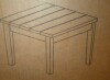 WESTIN OUTDOOR Shoreside Navy Blue Square HDPE Plastic 18 in. Modern Outdoor Side Table New In Box $199 - 2