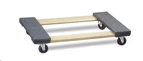 THE CLEAN STORE 1320 lbs. Capacity 18 in. x 30 in. Hardwood Mover's Dolly New In Box $89