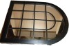 Brayden Studio&reg; Arched Window Wall Mirror, Rustic Farmhouse Wood Framed Accent Mirror New In Box $199 - 2