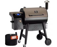 Z Grills 697 sq. in. Pellet Grill and Smoker in Bronze with PID 3.0 Controller New Floor Model $899