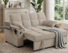 Latitude Run 64" Convertible Sleeper Sofa Bed with 6-Position Adjustable Backrest, Pull-Out Bed, USB Charging, Cup Holders, Rotating Side Table and Storage $899 - 2