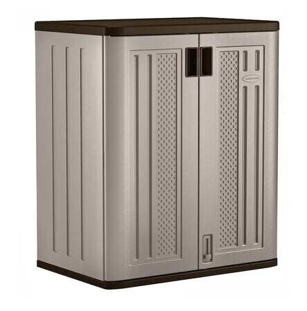 Suncast 30-in W x 36-in H x 20.25-in D Freestanding Plastic Garage Cabinet New in Box $299