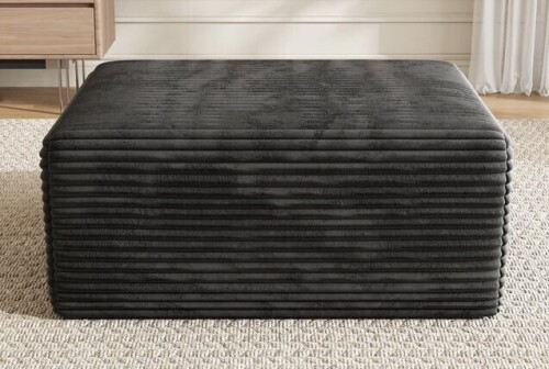 Lattitude Run 39" Compression Boneless Corduroy Ottoman, No Assembly Required New $299