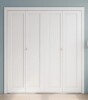 Smartstandard Paneled Manufactured Wood 1-Panel White Primed Bi-fold Door With Hardware Kit 32 x 80" New in Box $399