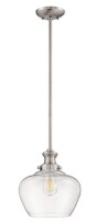 Millennium Lighting 1-Light Pendant in Brushed Nickel New In Box $299