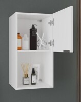 RTA Muebles Colombia Kaser Medicine Cabinet with Mirror and Shelves, with Vertical or Horizontal Position Option, Modern Bathroom Storage Solution, White $299