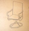 Erovio Outdoor Patio Swivel Dining Chair with Rust-Resistant Metal Frame and Brown Breathable Textilene Fabric, New in Box $399 - 2