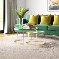 Etta Avenue Emmitt Glass Top Nesting Coffee Table, Gold, New in Box $299