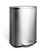 StyleWell 13 gal. Stainless Steel Step-On Trash Can Rectangle New In Box $199