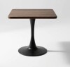 George Oliver Compact Square Tulip Pedestal Dining Table with Thickened Edge Tabletop, 29.1" H x 24" L x 24" W $299