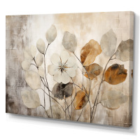 Red Barrel Studio&reg; Beige Botanical Impressions III - Abstract Botanicals Framed Art, 32" x 44" New in Box $199