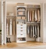 StorageWorks 23.6"-118" W Closet System with 4 Drawers and 3 Adjustable Shelves New In Box $399
