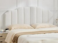 Winston Porter King Size Vertical Channel Tufting Upholstered Headboard Adjustable Height & Width Bed Head Board New In Box $499