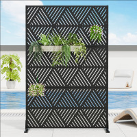 Dovelina 72"H&times;47"W&times;16"D Outdoor Metal Privacy Screen New In Box $299