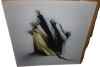 Ivy Bronx Black And Gold Cubic Expression VI - Abstract Cubism Acrylic Wall Art Decor, 30" H x 30" W New In Box $199 - 2